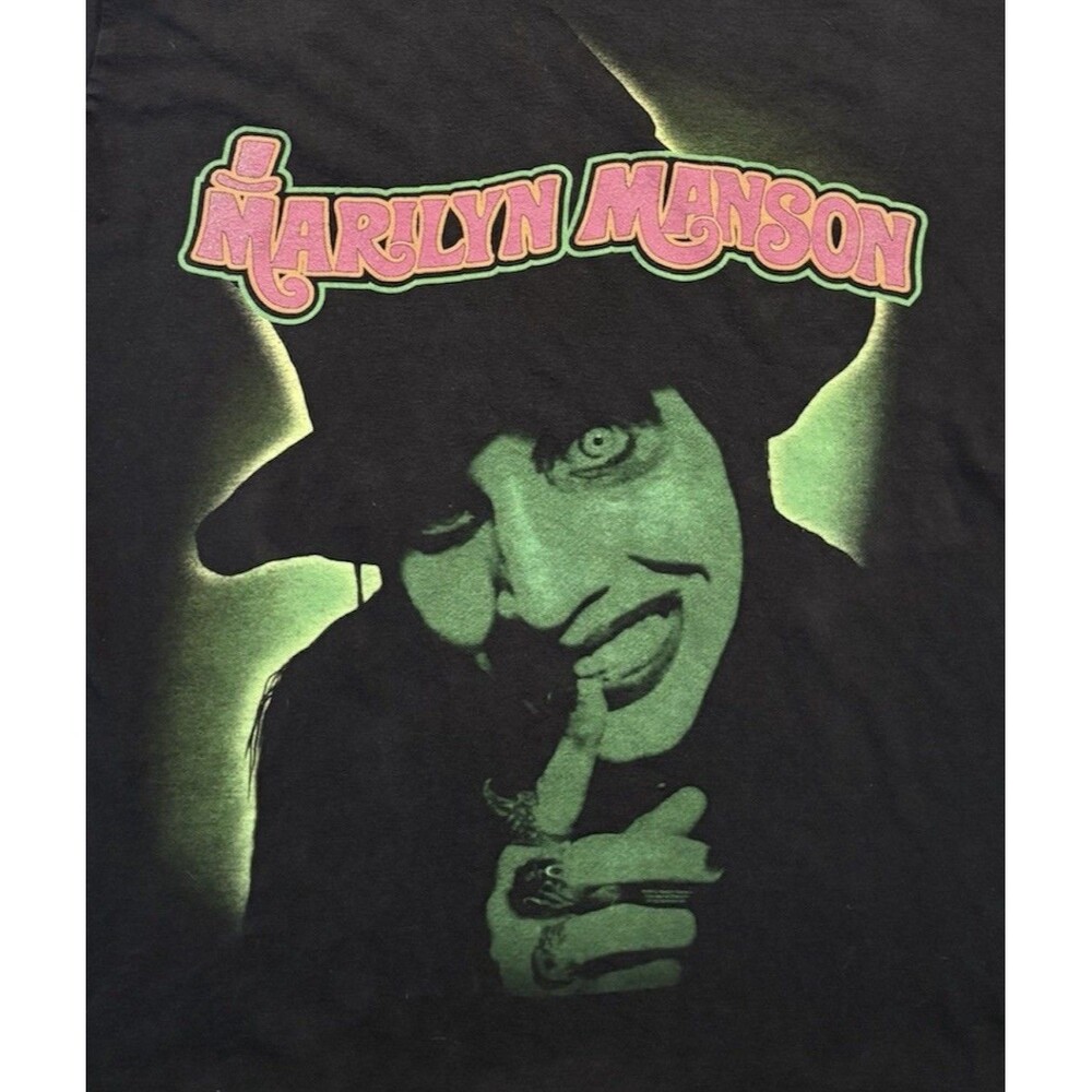 Vintage Marilyn Manson T-Shirt Smells Like Children Size M Black 40” Chest